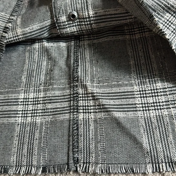 Urban Outfitters Plaid Mini Skirt with Buttons Womens medium Grey White Black - Picture 5 of 7